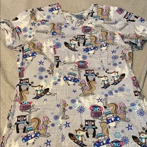 Size small winter scrub top